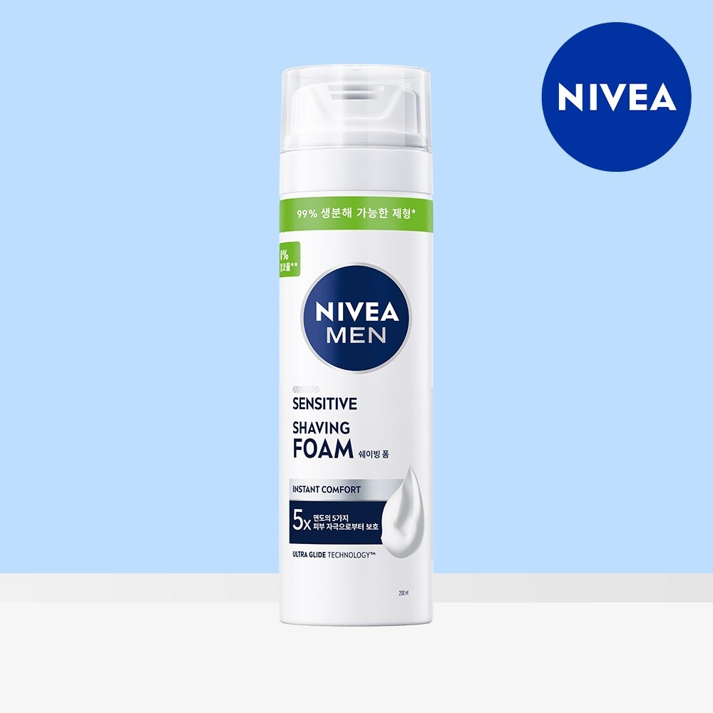 니베아 니베아 맨 센서티브 쉐이빙 폼 200ml 1개