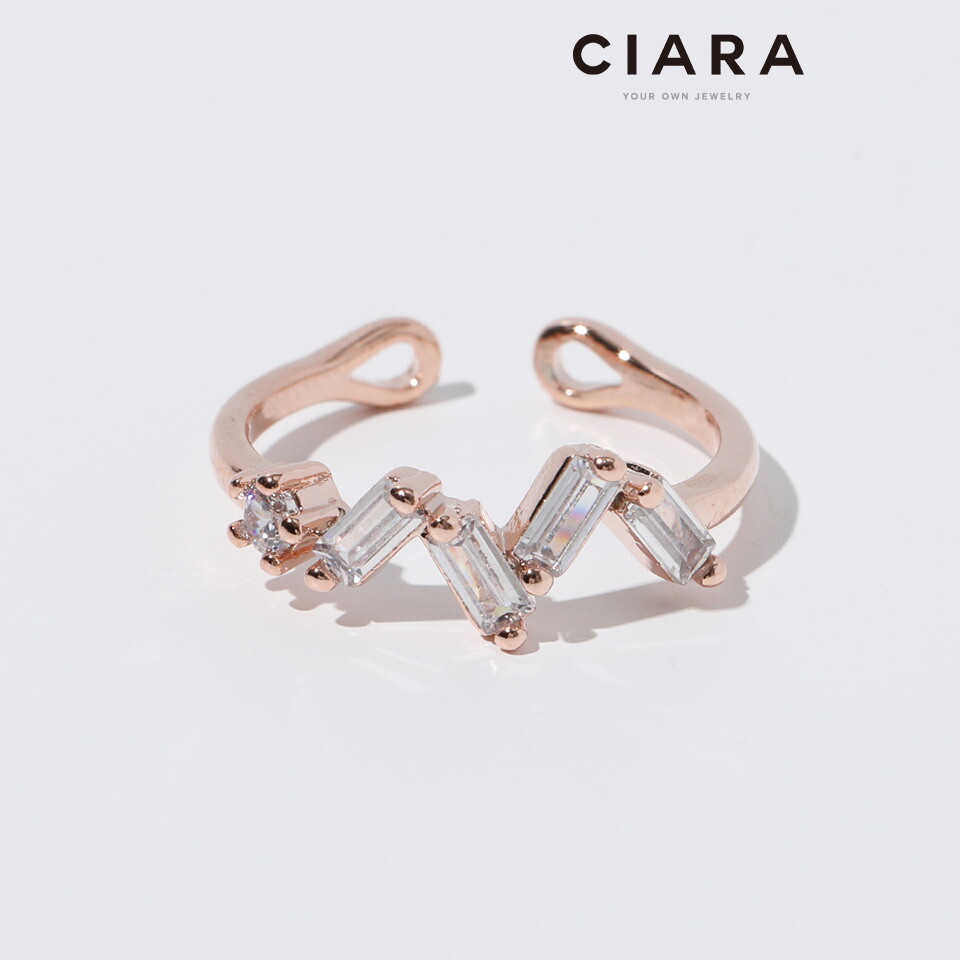 기타 [씨아라]CIARA 14K Varenna 오블롱스톤 직잭 반지(GoldPlated)