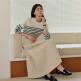 [엽페(서울쇼룸)][엽페] TUCKED FLARE SKIRT_BEIGE