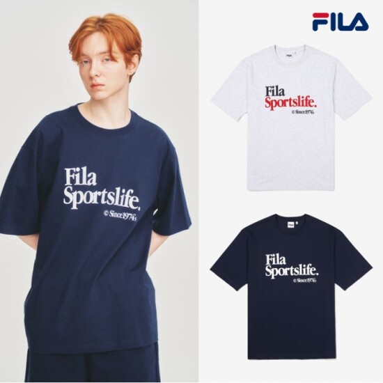 [휠라][FILA] (온라인 단독) Sportslife 반팔티셔츠 2종택1 (FE2RSF5104X)