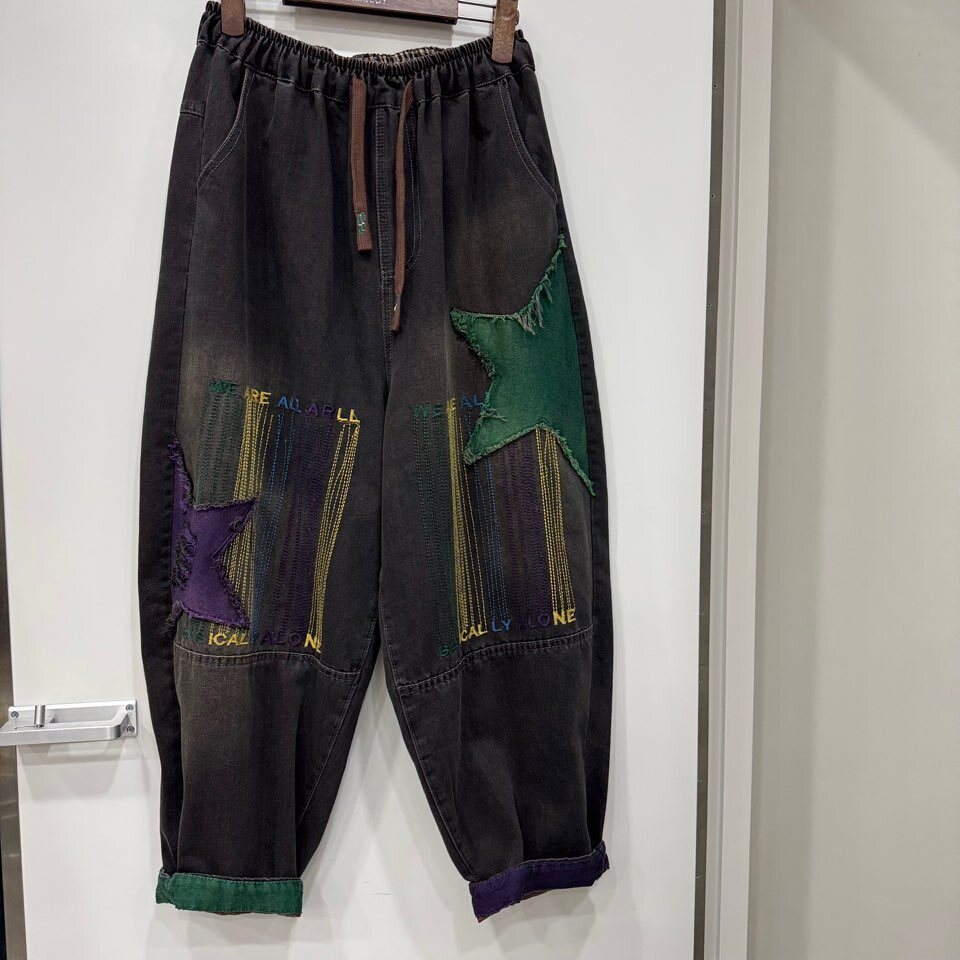 르니앤맥코이 [르니앤맥코이]별패치  배기 팬츠MM11SD710_YS