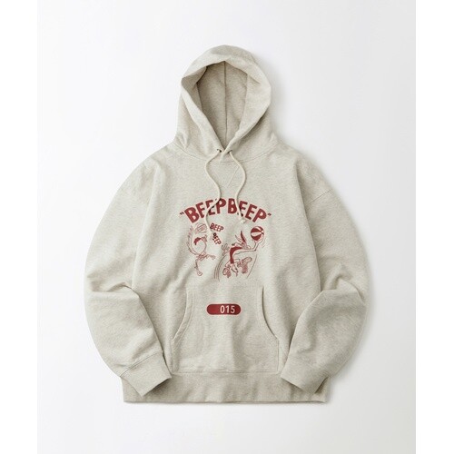 아웃스탠딩 [LOONEY TUNES] HOOD SWEAT(BEEP BEEP)_1%OATMEAL