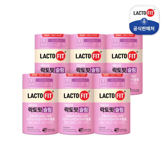 [종근당건강][종근당건강] 락토핏 슬림 6통(6개월분)