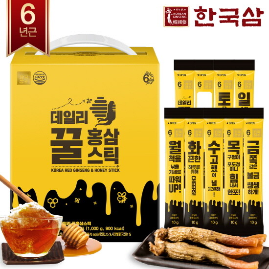 [한국삼][비밀특가]한국삼 데일리 꿀홍삼스틱 100포 (소비기한:26.09.04)