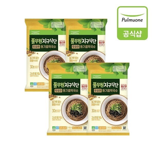 풀무원 [풀무원][풀무원] 지구식단 두유면 들기름막국수 421.4g 4개(8인)_20826624_673610