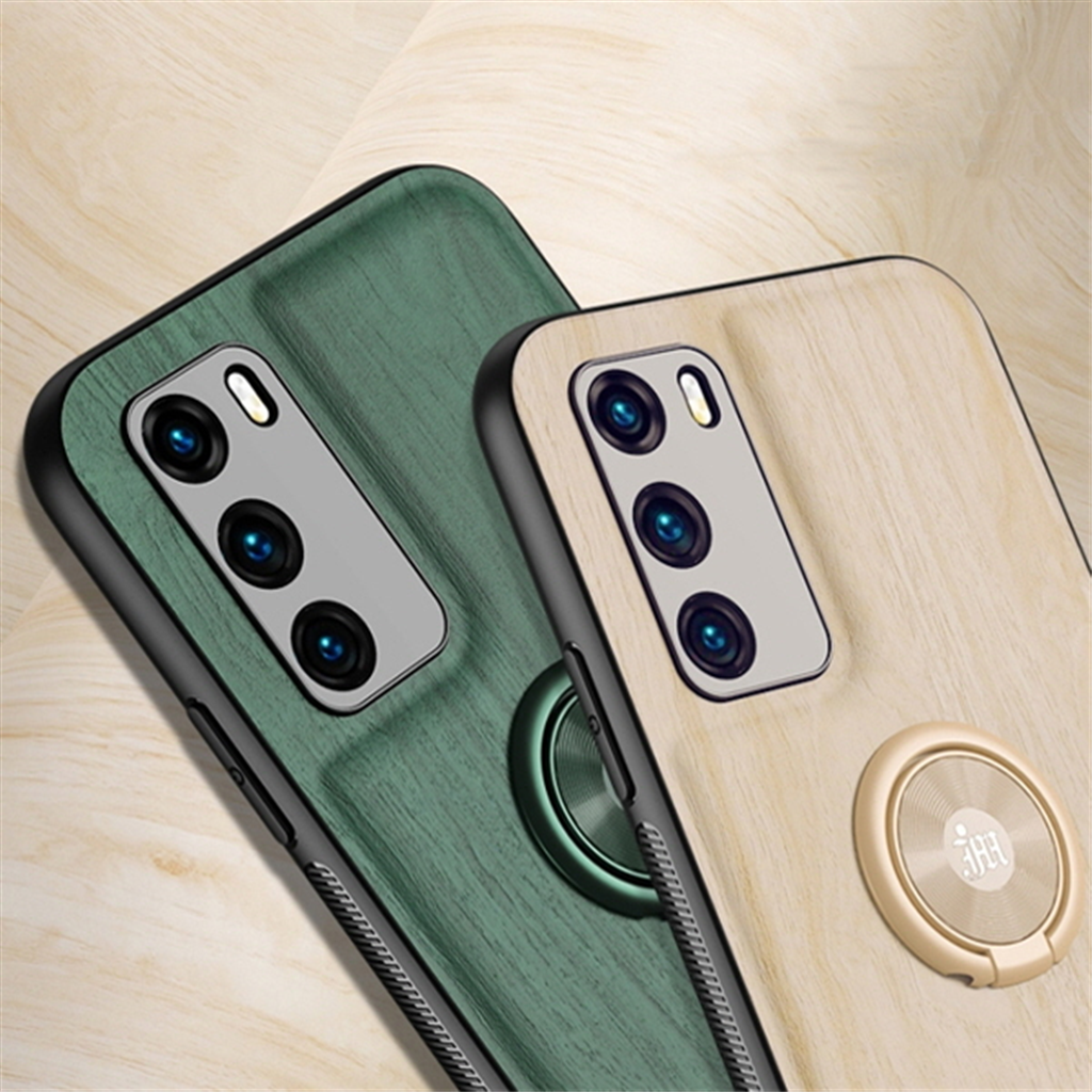 수나르 샤오미CC9프로 미노트10 프로 우드스타일 마그네틱 링 핸드폰 케이스