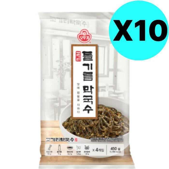 셀러허브 식품 오뚜기 고기리 들기름 막국수 450g X 10개 간편조리식