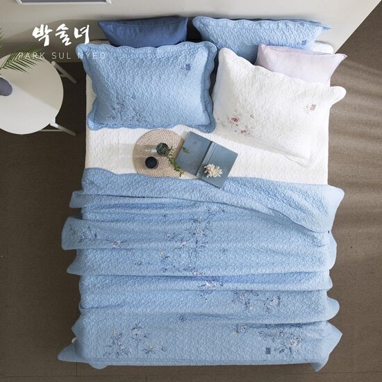 [SS]광목 자수 워싱 침구 풀세트_연수화