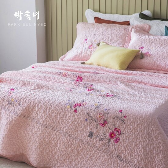 [SS]광목 자수 워싱 침구 풀세트_연수화