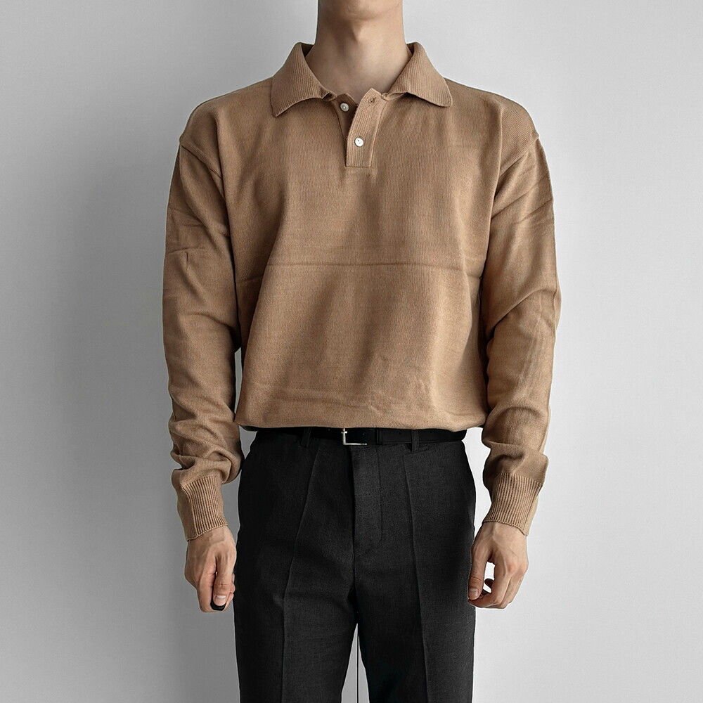 뉴메이드 뉴메이드 / 페스타 캐시미어 카라 니트티셔츠 / 빅사이즈 2XL 3XL