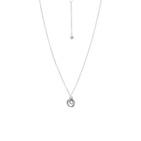 PANDORA [하프클럽/판도라]판도라 391455C01 모먼트 패밀리 올웨이즈 인서클드 실버 목걸이