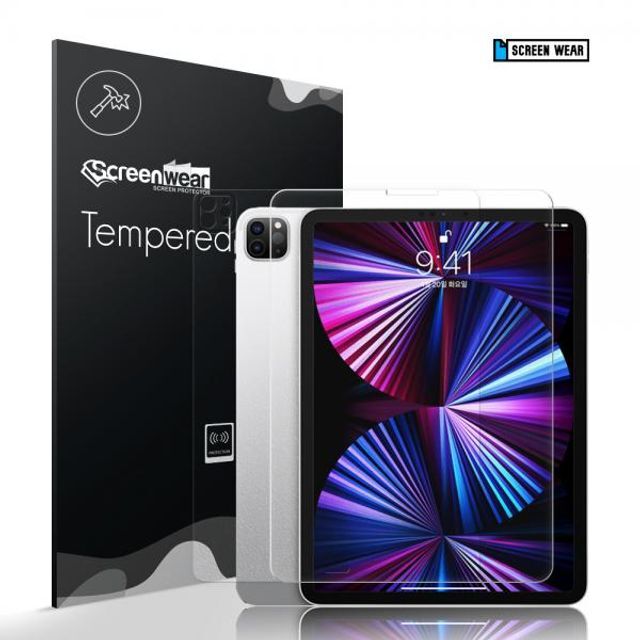 에이치플러스몰 2021 아이패드프로 11 3세대 5세대 강화유리 액정+후