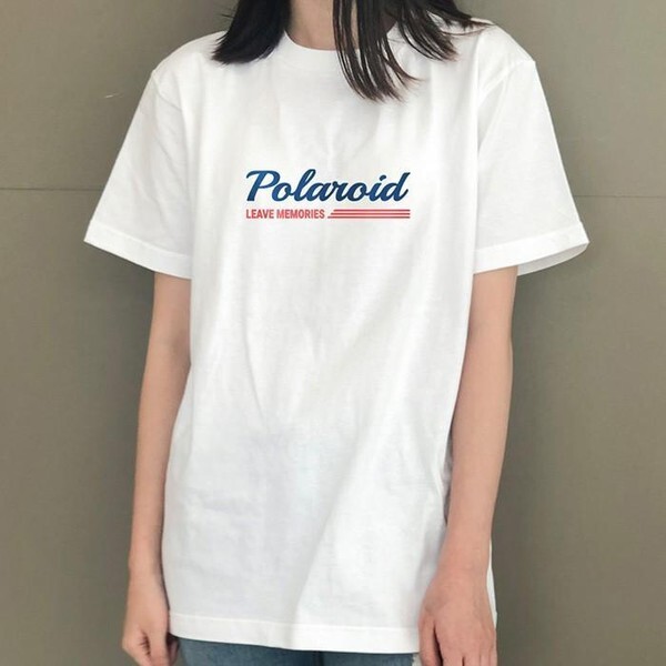 셀러허브(하프클럽) [하프클럽/셀러허브_여성트랜드패션]폴라로이드 심플 레터링 여성반팔티 화이트