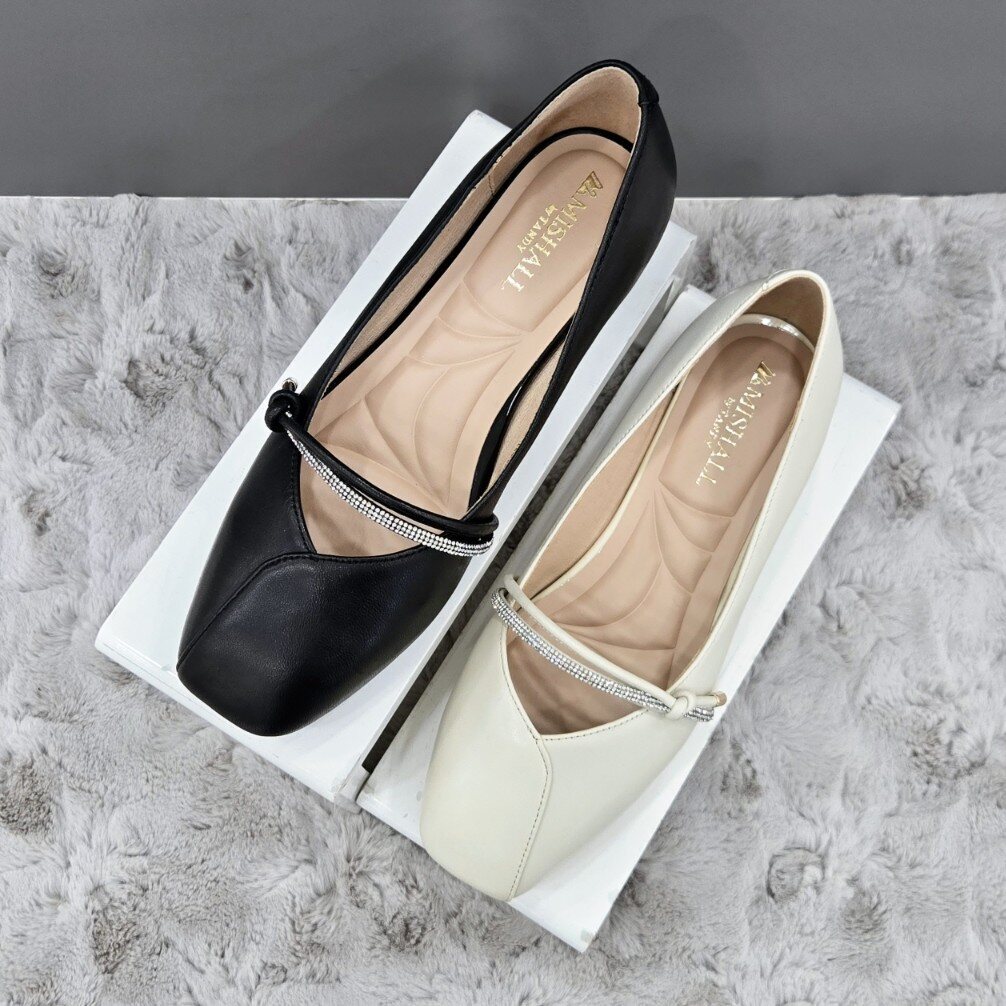 미셸 탠디 (패플) [탠디]보석 스트랩 펌프스 X2HS50SP27 G-IVORY G-BLACK 2DC JJ