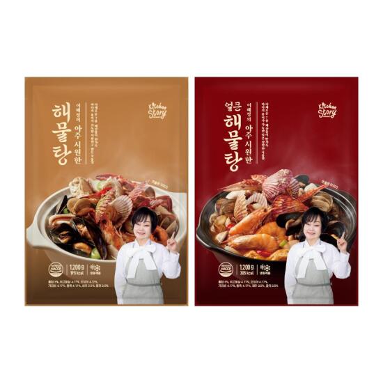 [키친스토리]빅마마 이혜정의 아주 맛있는 해물탕 총 6kg(시원해물탕 1.2kgX3팩+얼큰해물탕 1.2kgX2팩)