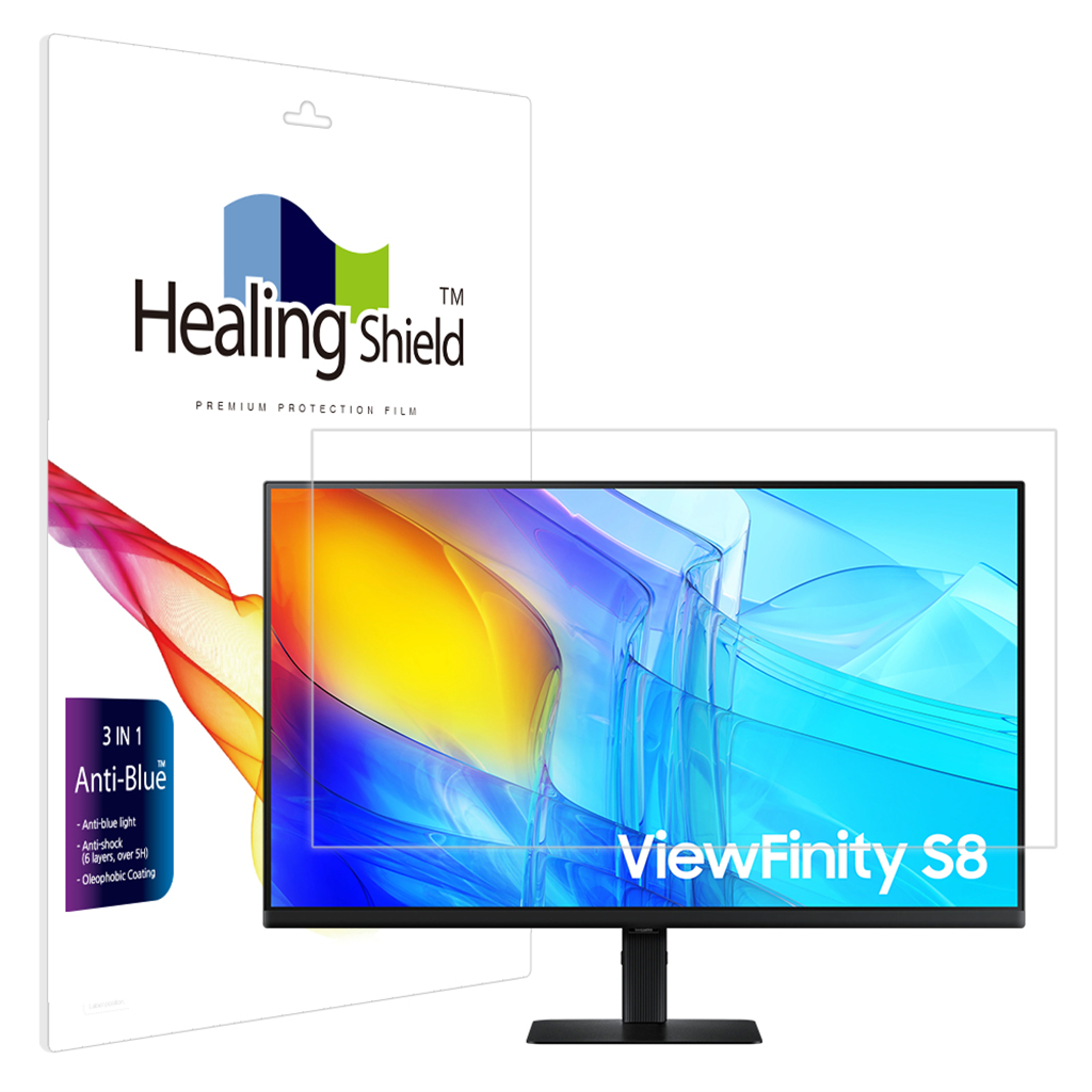 힐링쉴드 삼성 고해상도 뷰피니티 S8 S80D LS32D806EA 블루라이트차단 액정보호필름