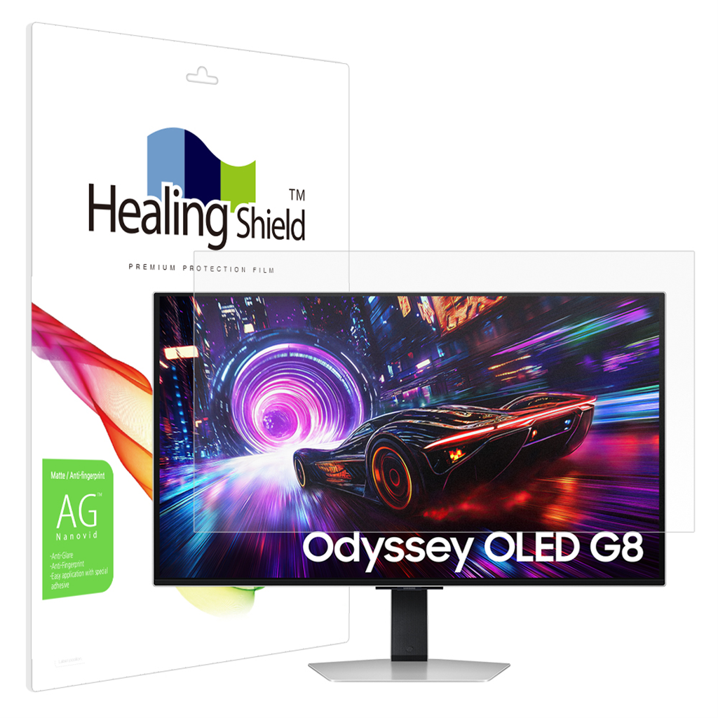 힐링쉴드 삼성 오디세이 OLED G8 G81SF LS32FG810 저반사 액정보호필름