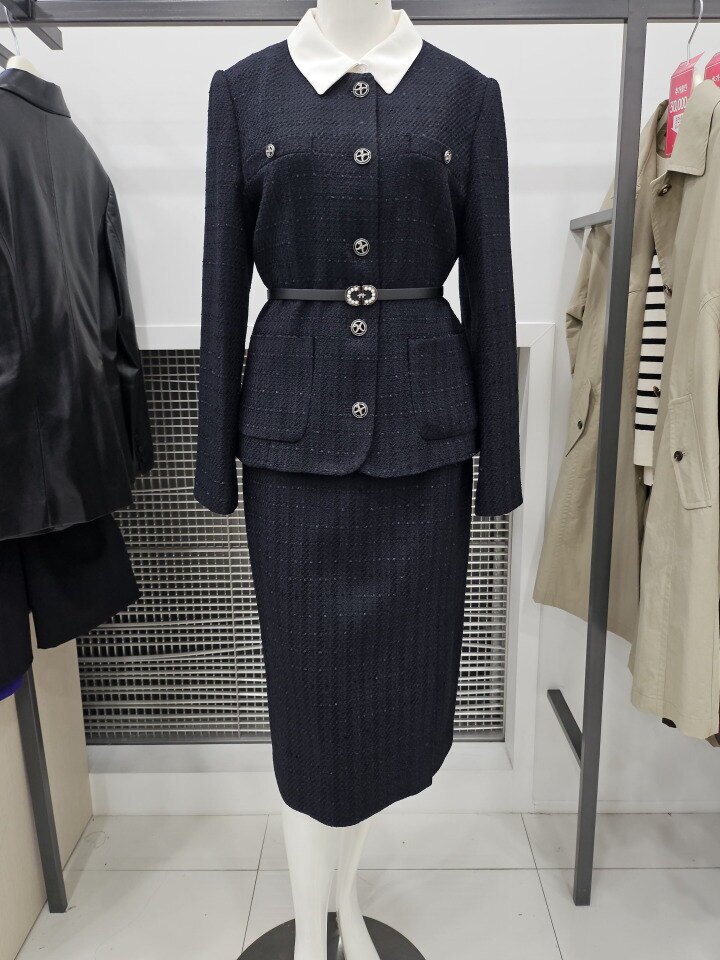 꼼빠니아 (패플) [꼼빠니아]트위드 투피스 정장세트 CAFW9-WTJ700WTS700