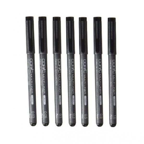 코픽 교보문고 한가람문구 코픽 멀티라이너 블랙 낱개 0.05mm