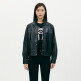 [플라스틱아일랜드](C)하이넥 페이크레더 점퍼 PR2WZ362