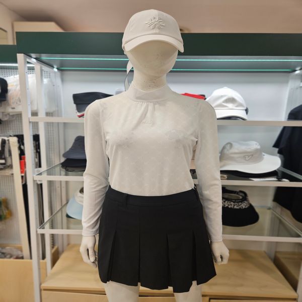 발렌티노 [하프클럽/볼빅]볼빅 여성골프 자가드메쉬 하이넥티셔츠 VLTSP202