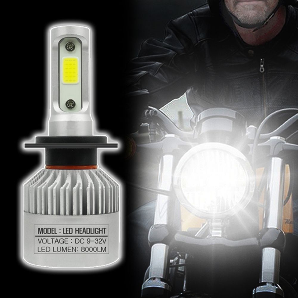 알티피아 오토바이 디퓨전 전조등 H7 LED 라이트 화이트 전구