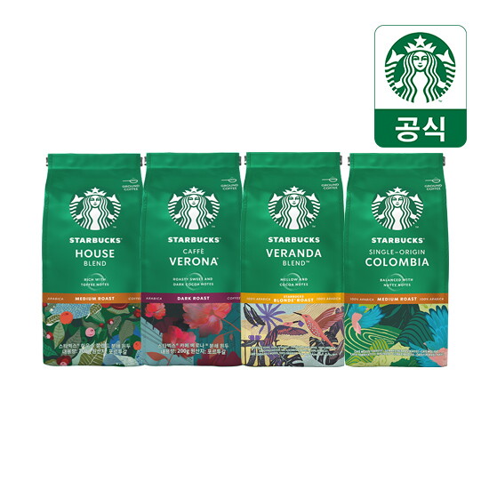 [스타벅스앳홈]스타벅스 분쇄원두 3종 200g x 3팩