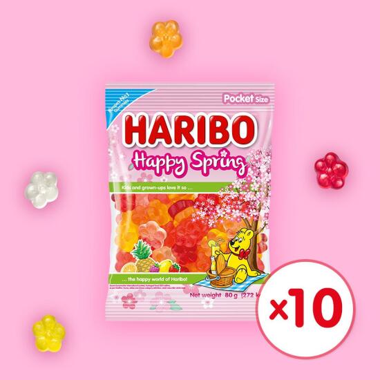 [삼경]하리보 해피스프링 80g * 10개