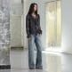 [에고이스트](BLUE LABEL) 러플 레이스업 블라우스 ER3OBL01
