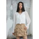 [에고이스트](BLUE LABEL) 러플 레이스업 블라우스 ER3OBL01
