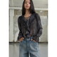 [에고이스트](BLUE LABEL) 러플 레이스업 블라우스 ER3OBL01