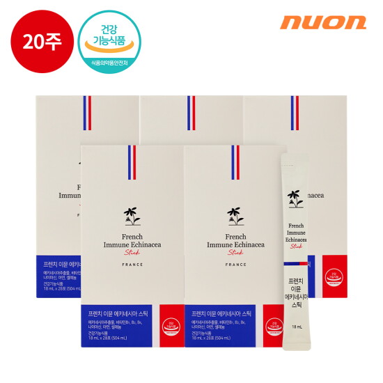 [뉴온]☆방송에서만 1박스 더☆ 프렌치 이뮨 에키네시아 4+1박스 (18ml X 28포 X 5박스)