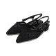 [포멜카멜레]하트망사 슬링백 BLACK 2cm