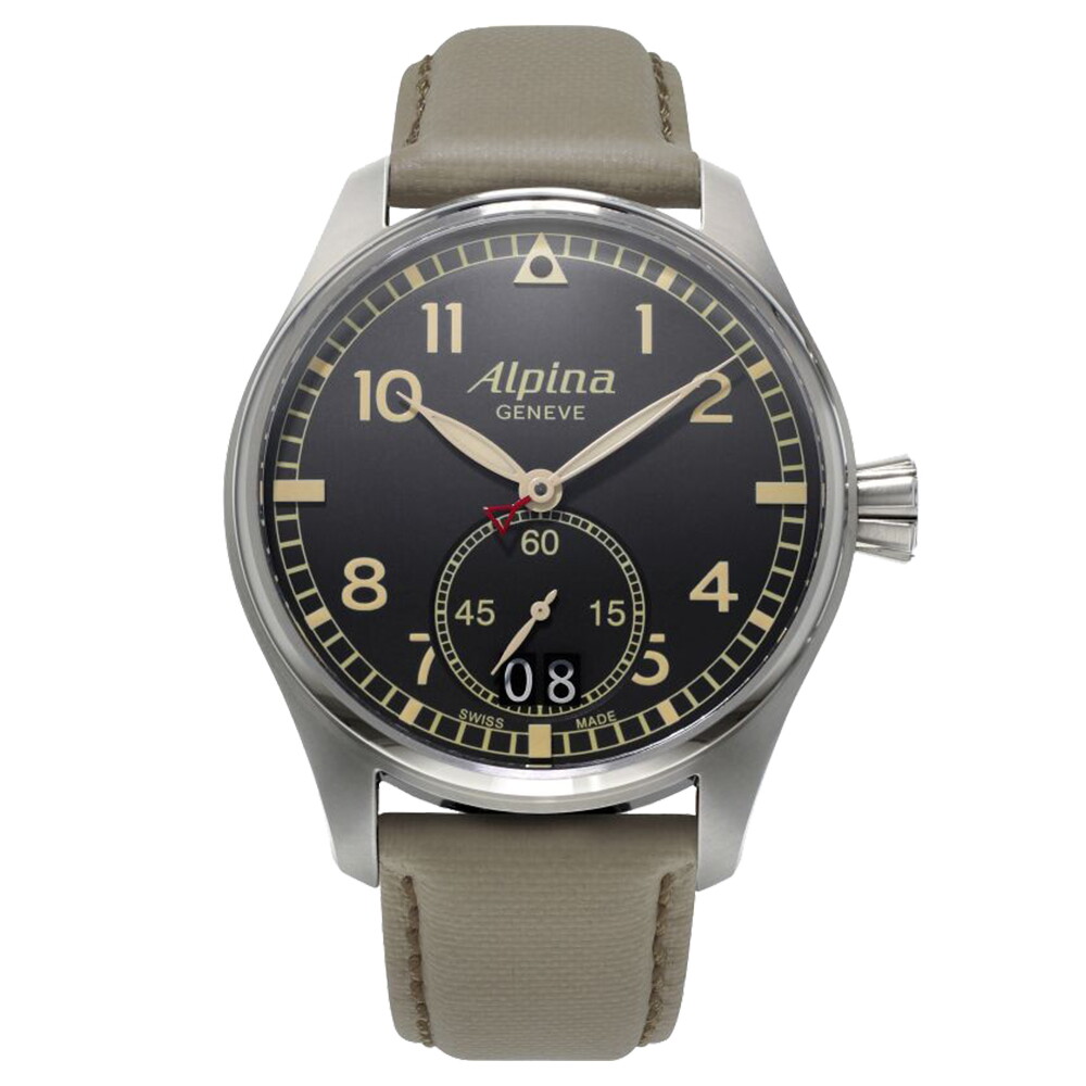 알피나(시계) 스타타이머 파일럿 쿼츠 스몰세컨드 빅데이트 AL-280BGR4S6