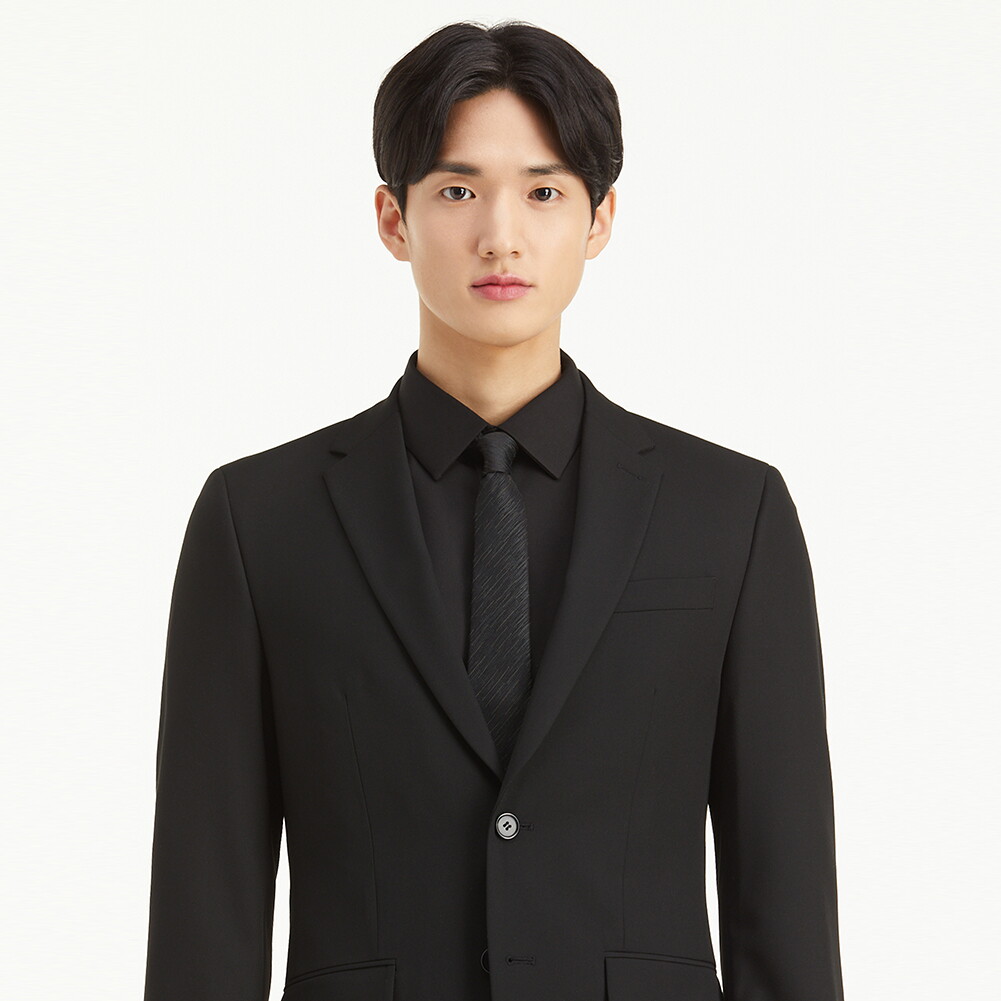 TI포맨 남성 PLADS7 솔리드 조직물 타이 M230MCR011M_KH3