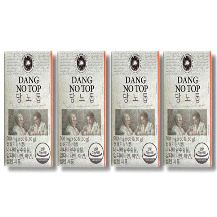 셀러허브 식품 [건강나라] 트루포뮬러 당노톱 500mg x 60정 4박스