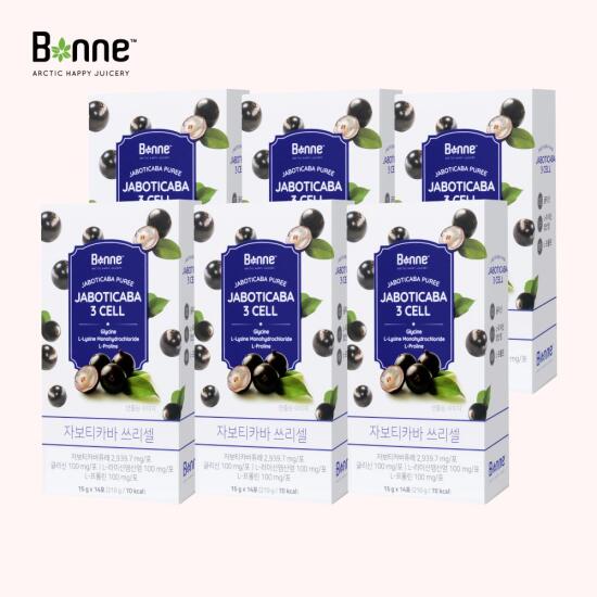 [본네][본네] 브라질 자보티카바  쓰리셀 3CELL (15g x 14포) x 6박스