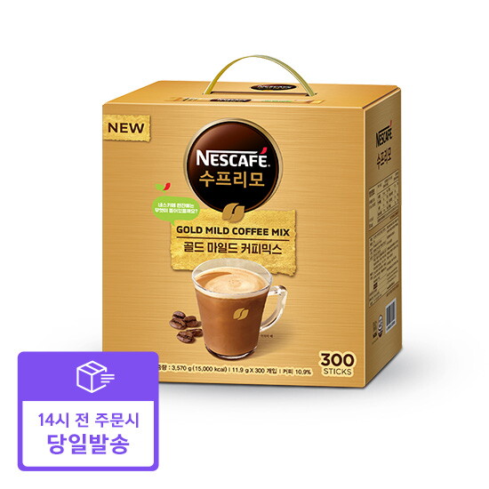 [네스카페][소비기한임박 25년 11월까지][빠른배송] 네스카페 수프리모 골드마일드 커피믹스 300입