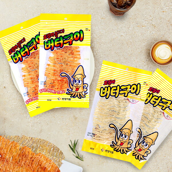 아이원세븐 [의리오징어] 버터구이 40gx2개+불고기 버터구이 30gx2개