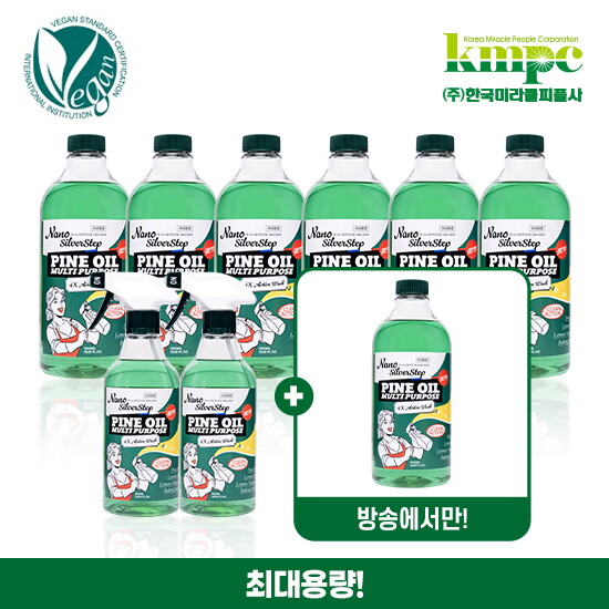 [은나노스텝]○더블○ 은나노스텝  파인오일 다용도 500mlx2통 + 다용도 리필용 1,000mlx7통 (방송에서만)