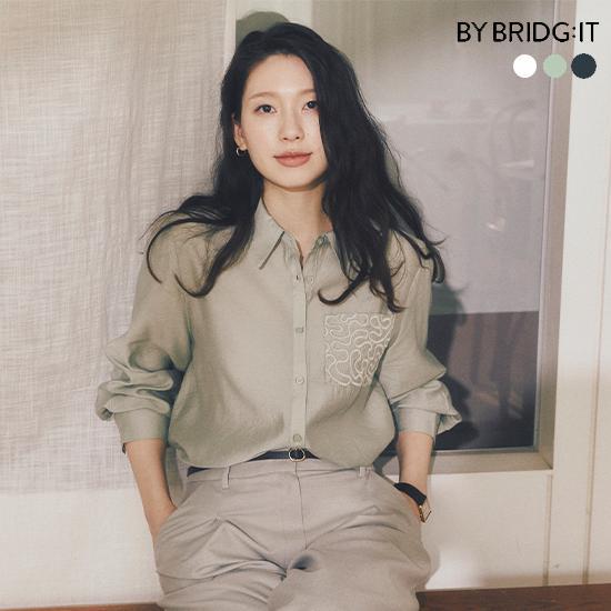 [바이브리짓]○ 26SS 로에 자수레이스 블라우스 3종