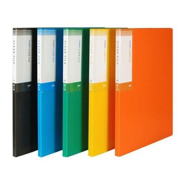 acmc0913 친절한탄씨 (5개묶음) <b>투명</b>철 서류<b>파일</b> 포켓형 A4문서 20매 하늘