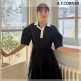 [파슨스]앳코너 니트 카라 드레스 3color (AEDR3G005)