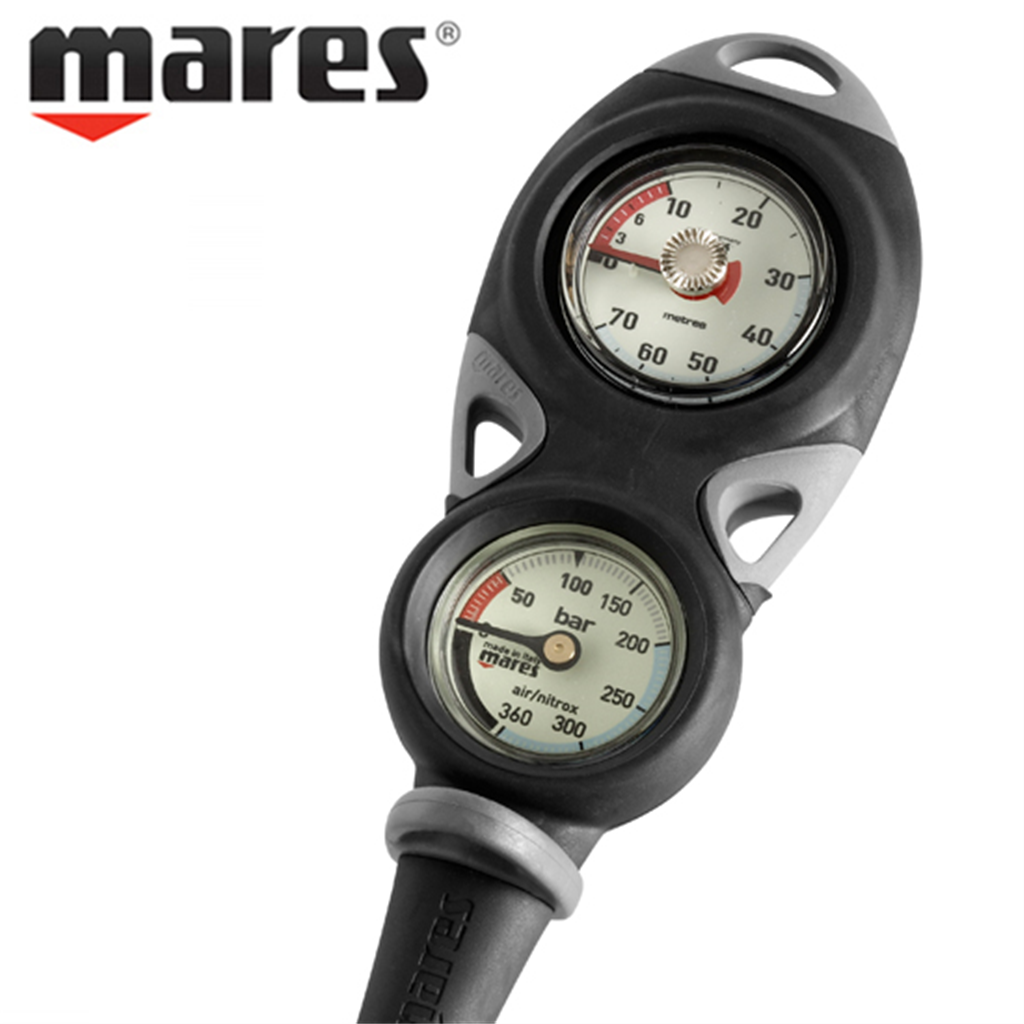 마레스 마레스 스킨 스쿠버 다이빙 콘솔 미션 2 게이지 잔압계/수심계