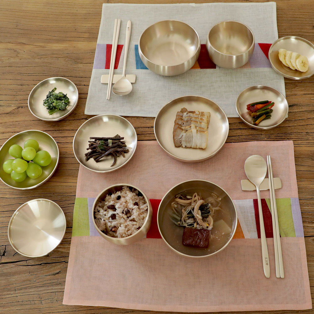 명성유기 명성유기 명성유기 방짜유기 고궁 2인 반상기 유기그릇세트 예단 혼수그릇