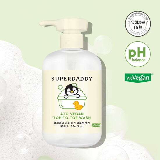 [슈퍼대디]아토비건 탑투토워시 300ml