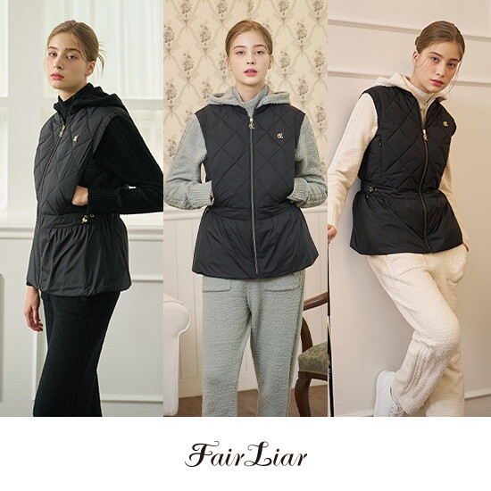 [페어라이어]O 페어라이어 25FW 여성 패딩베스트 + 니트셋업 3종