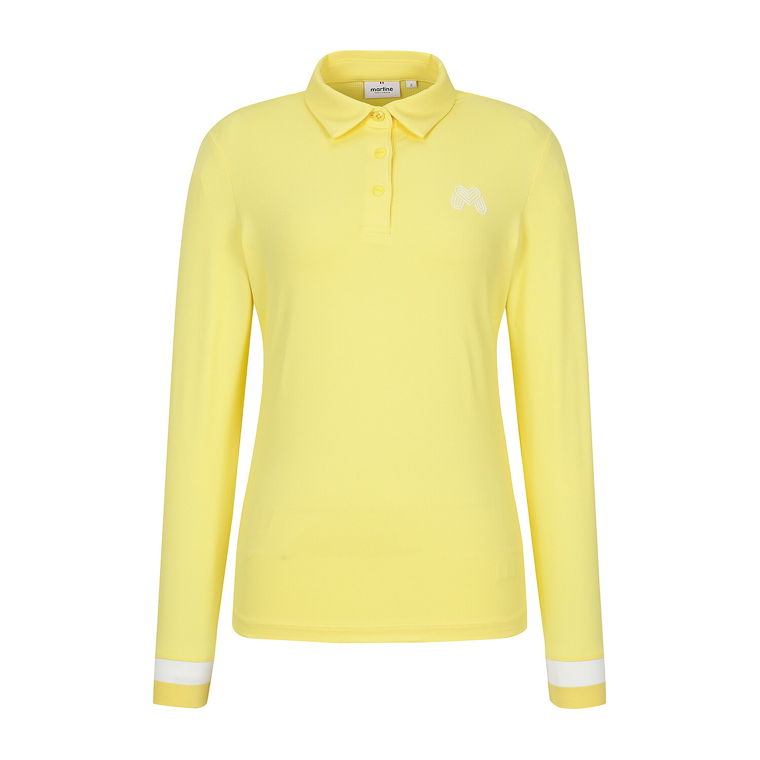 ㈜슈페리어 마틴골프 여성 소매 컬러 카라 티셔츠 옐로우 (QW0EKS10263)