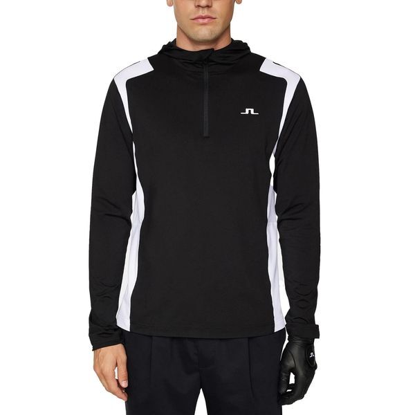 하프클럽(레저) [하프클럽/기타]제이린드버그 남성 골프웨어 후드 하프집업 긴팔 기능성 티셔츠 GMJS10949