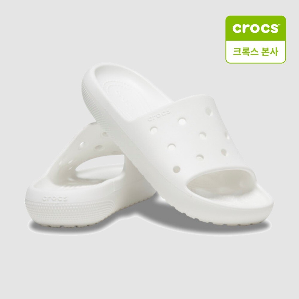 크록스 (크록스 본사)남녀공용 클래식 슬라이드 2.0 화이트 209401-100
